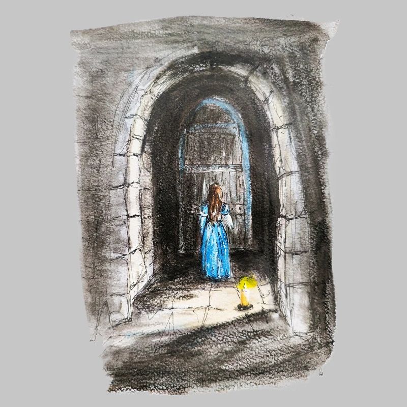 Torbogen-Maiden-Laternenlicht