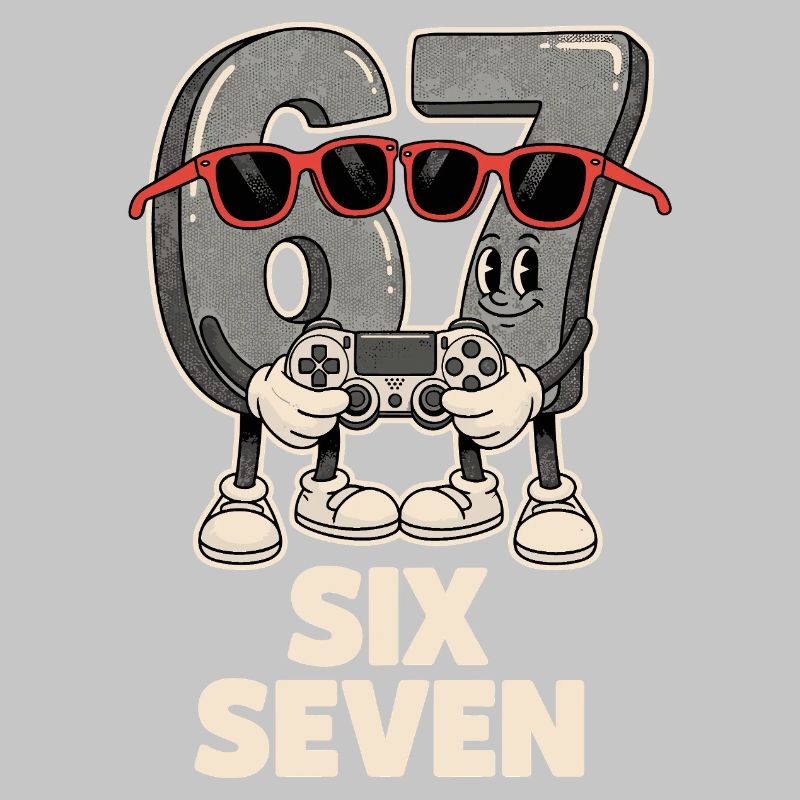 6 7 Six Sept Points d’Aura Meme Jeu Mignon