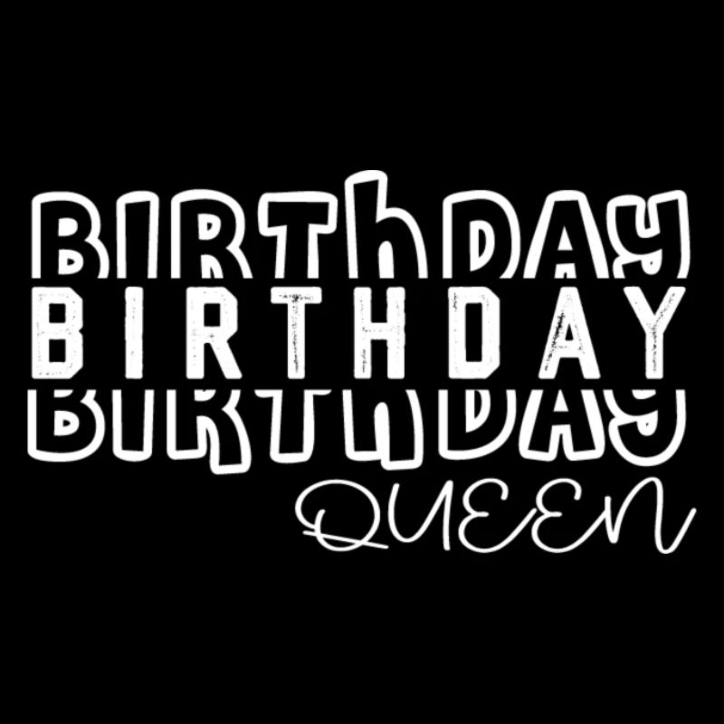 Reine de l’anniversaire – Conception audacieuse de faute de frappe