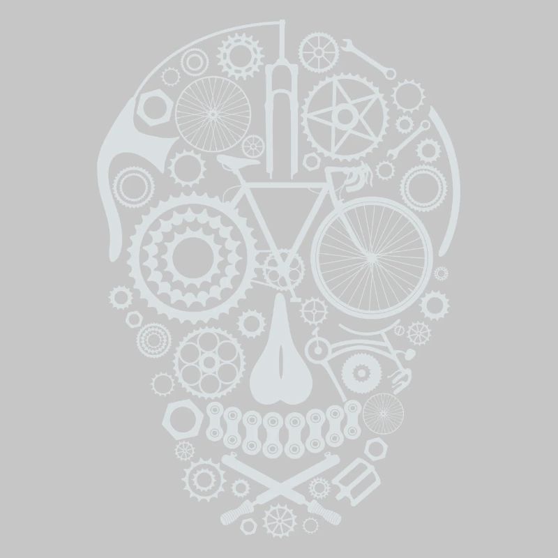 Bicycle Skull light grey