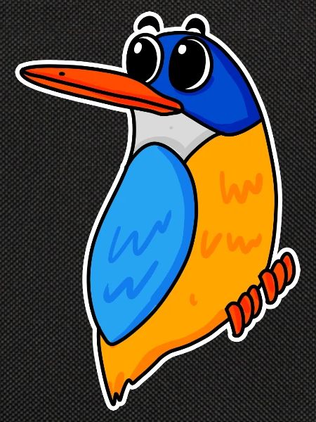 Cute kingfisher