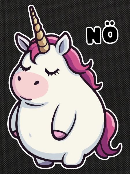 Witziges Einhorn Nö