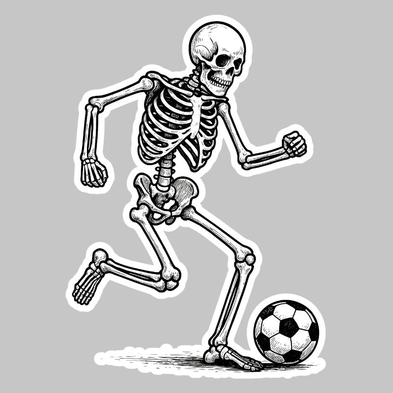Skeleton Soccer Player