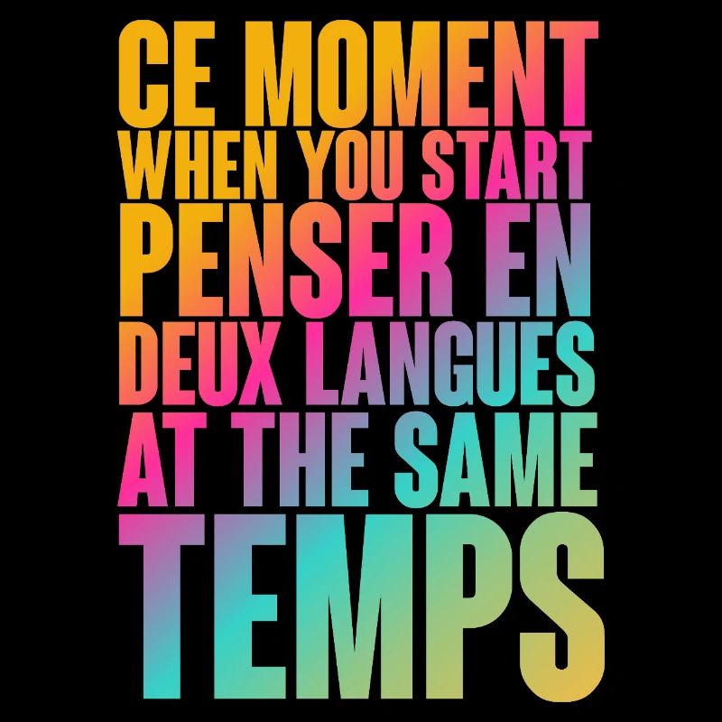 Temps de réflexion multilingue Imprimer