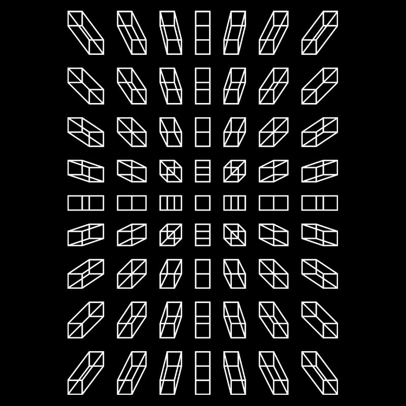 Hypno Balken: Pixel, Illusion & Retro