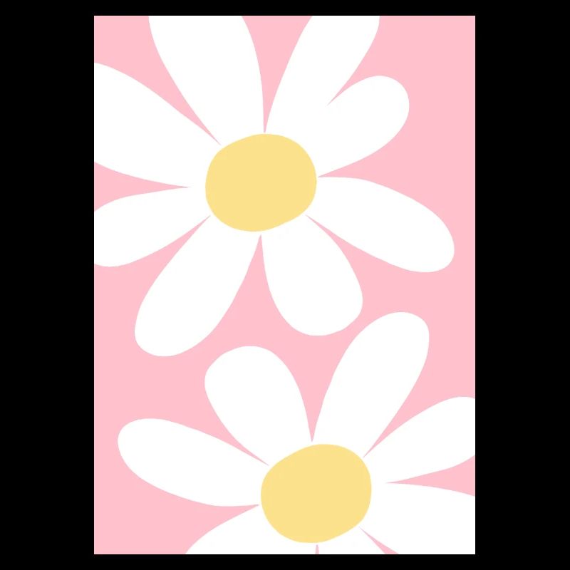 Rosa mit Blumen