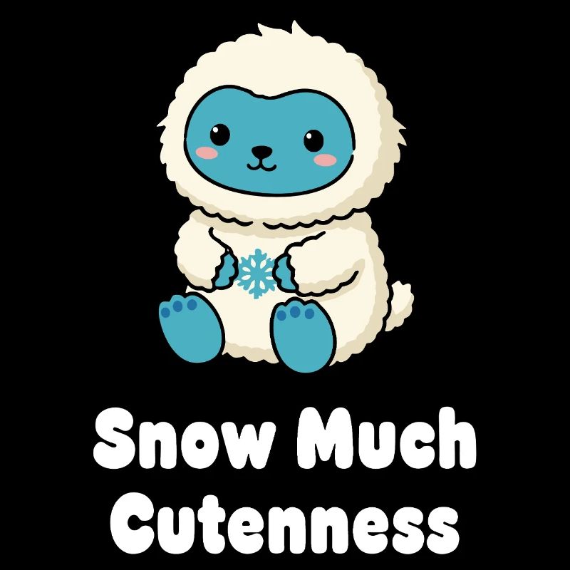 Cuddly snow bear in fluffy costume