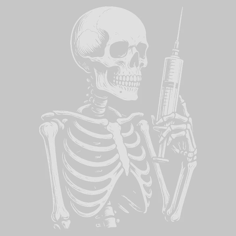 Skelettspritze Noir Tee