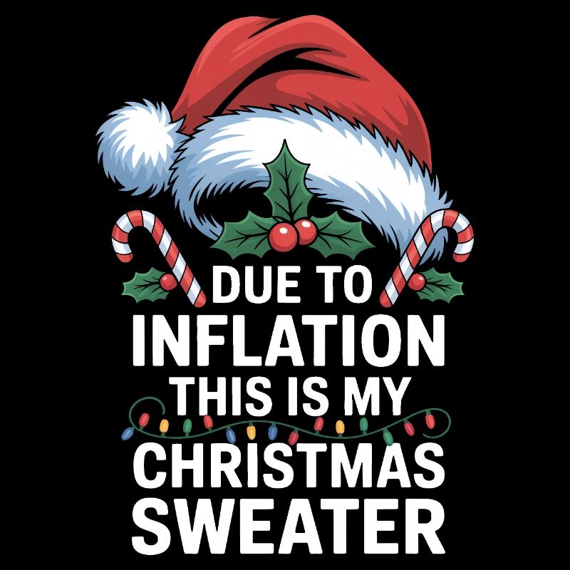 Inflation Weihnachtspullover Wortspiel