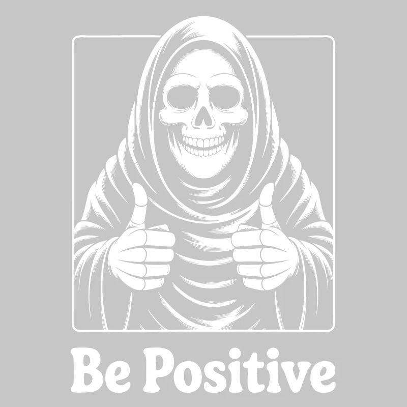 Be Positive Skeleton Motif