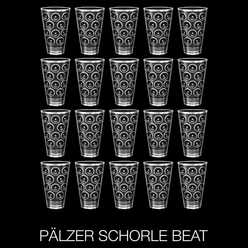 Pälzer Schorle Beat Shirt Dubbeglas Speaker