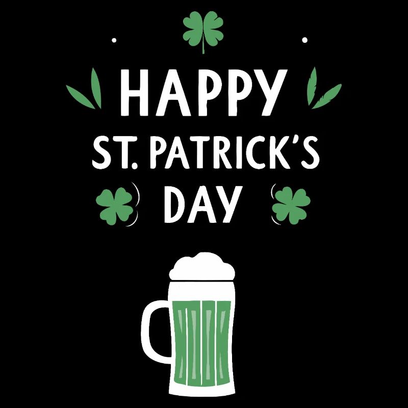 St. Patrick's Day Bier & Kleeblatt