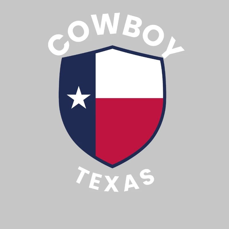 Cowboy Texas Shield Graphic Design