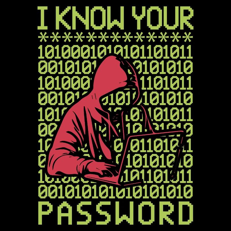 Hacker hackt Programmierer Linux Passwort Hacker