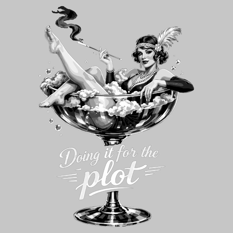 Doing it for the plot – Vintage Flapper Glas
