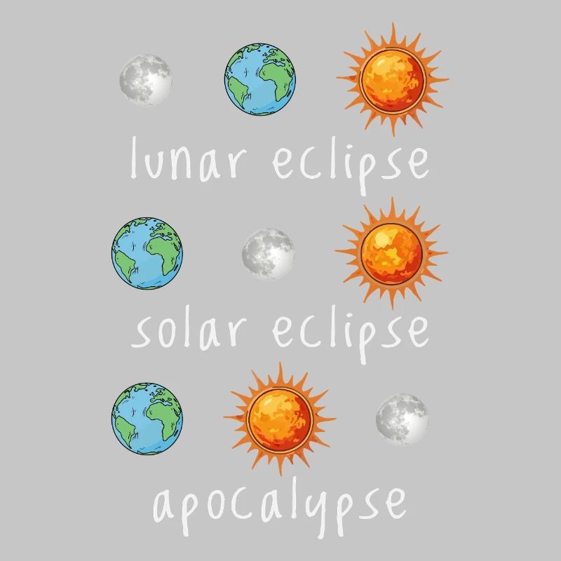 Lunar Eclipse Solar Eclipse Apocalypse Humor