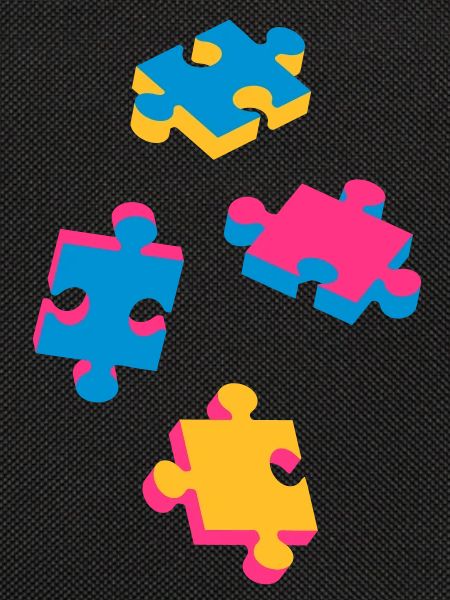 four puzzle pieces