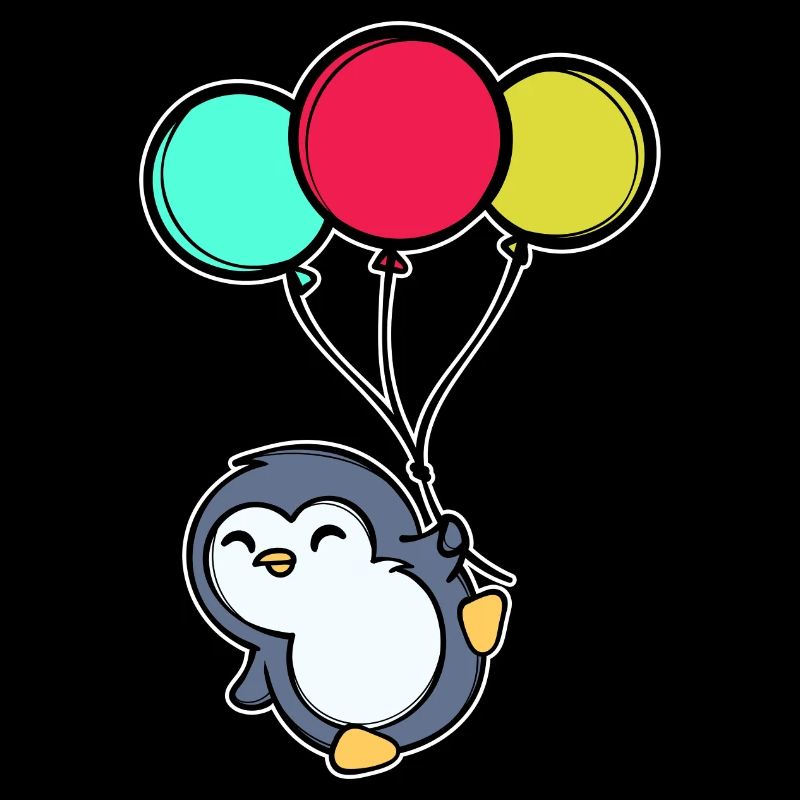 Luftballon Cool Tier Süß Pinguin Vogel