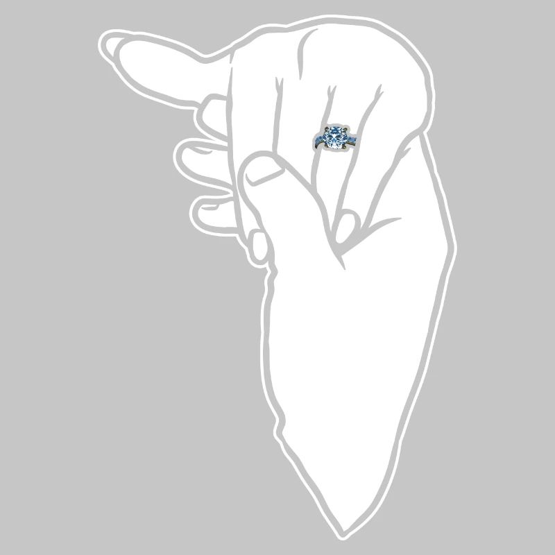 Verlobungs-Ehering-Hand
