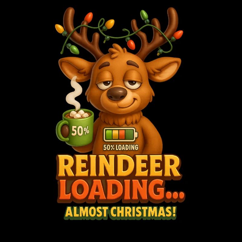 Reindeer Loading – Funny Christmas Reindeer