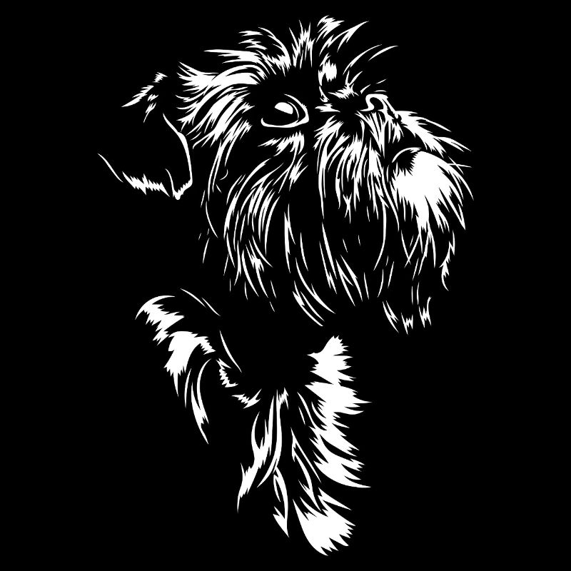 Belgian Dwarf Griffon Silhouette Dog Wilsigns