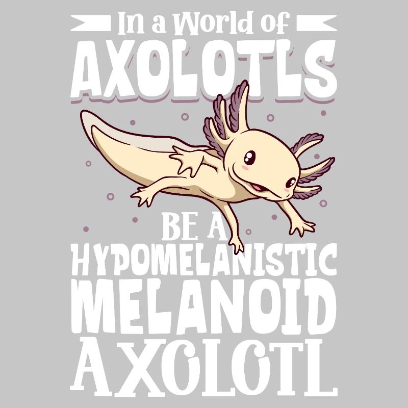 Sei ein Hypomelanistic melanoid Axolotl