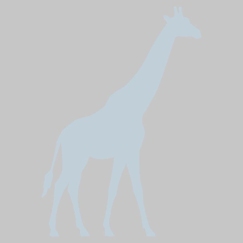 Pastel giraffe silhouette