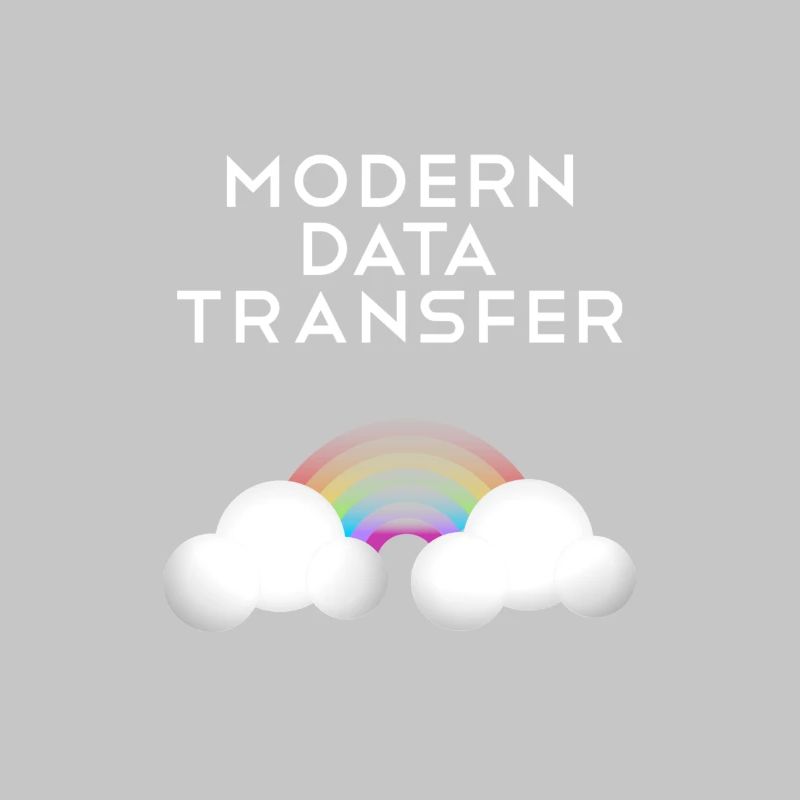 Modern Data Transfer Clouds Computer Scientist Gift