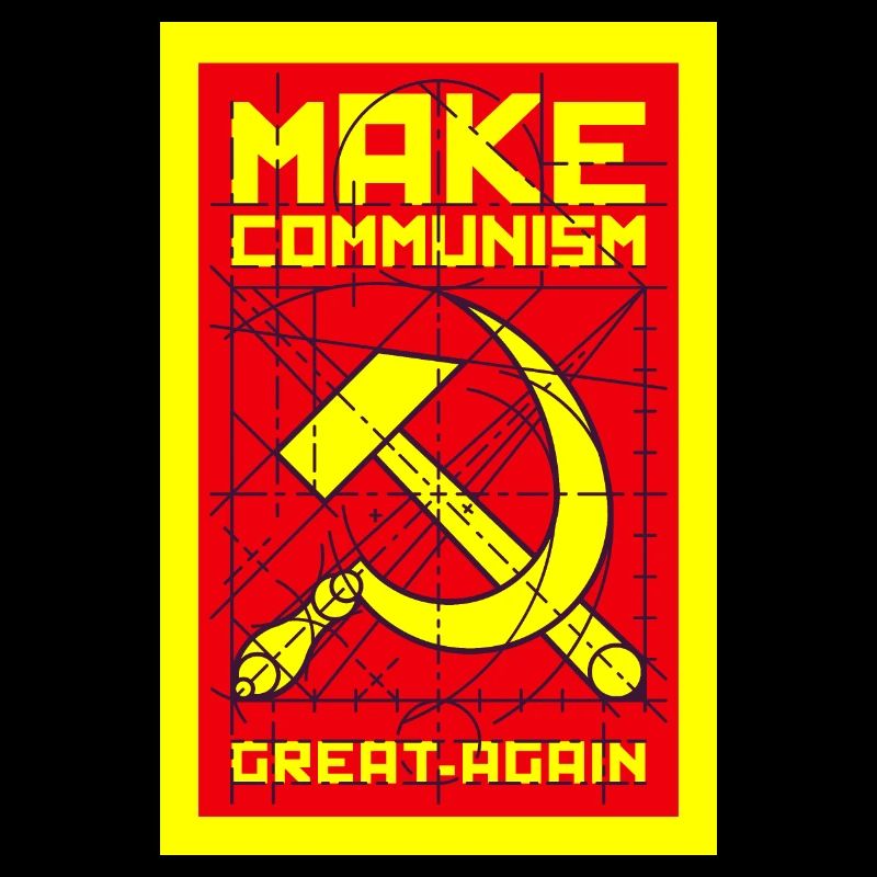 Poster Make communism great again