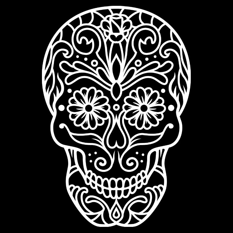 Skull in Mandala.
