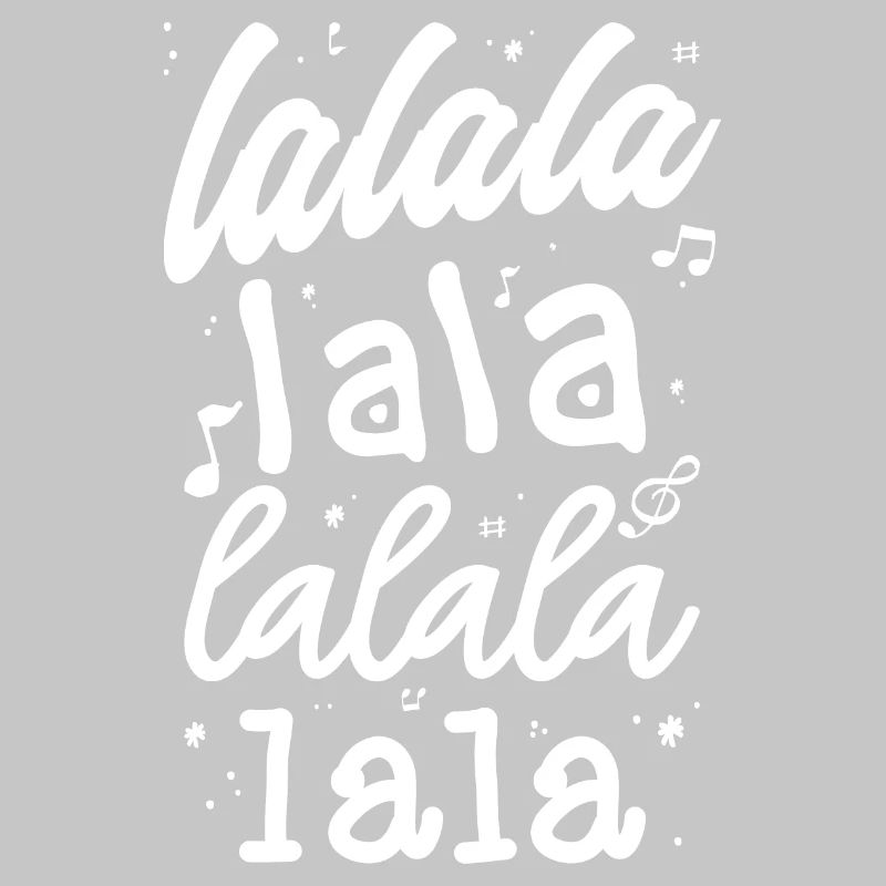 LaLa La Pattern Musical Script T-Shirt