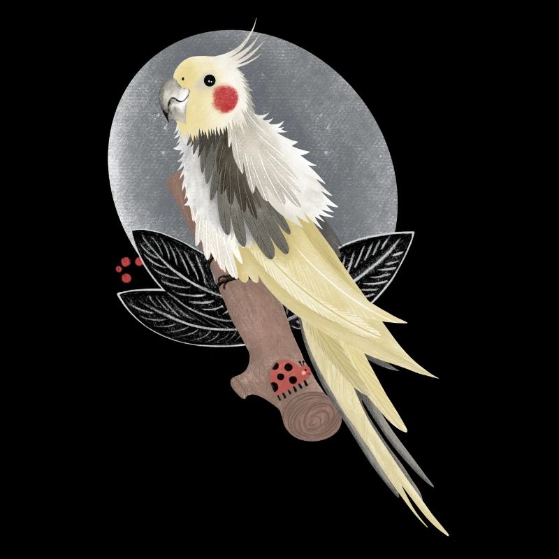 illustration de cacatoès calopsitte