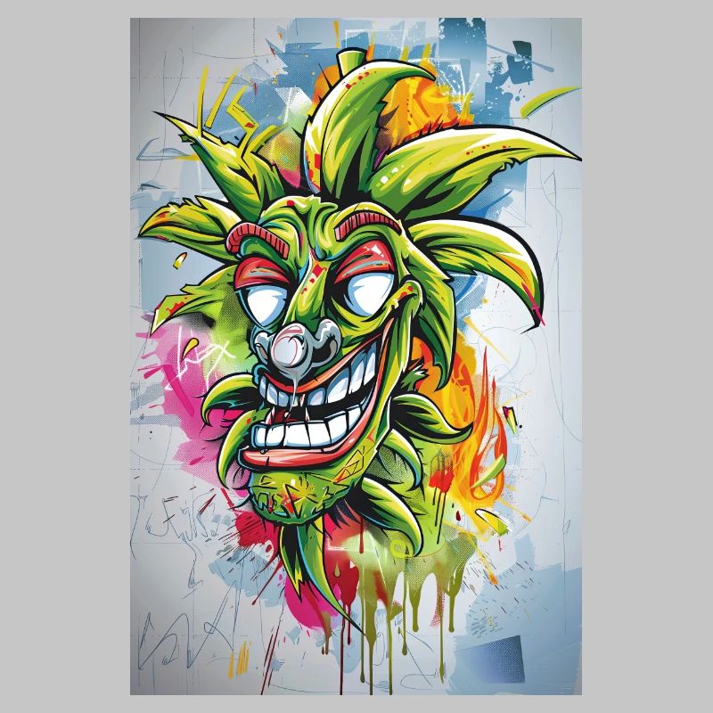 Graffiti Bouffon Ananas
