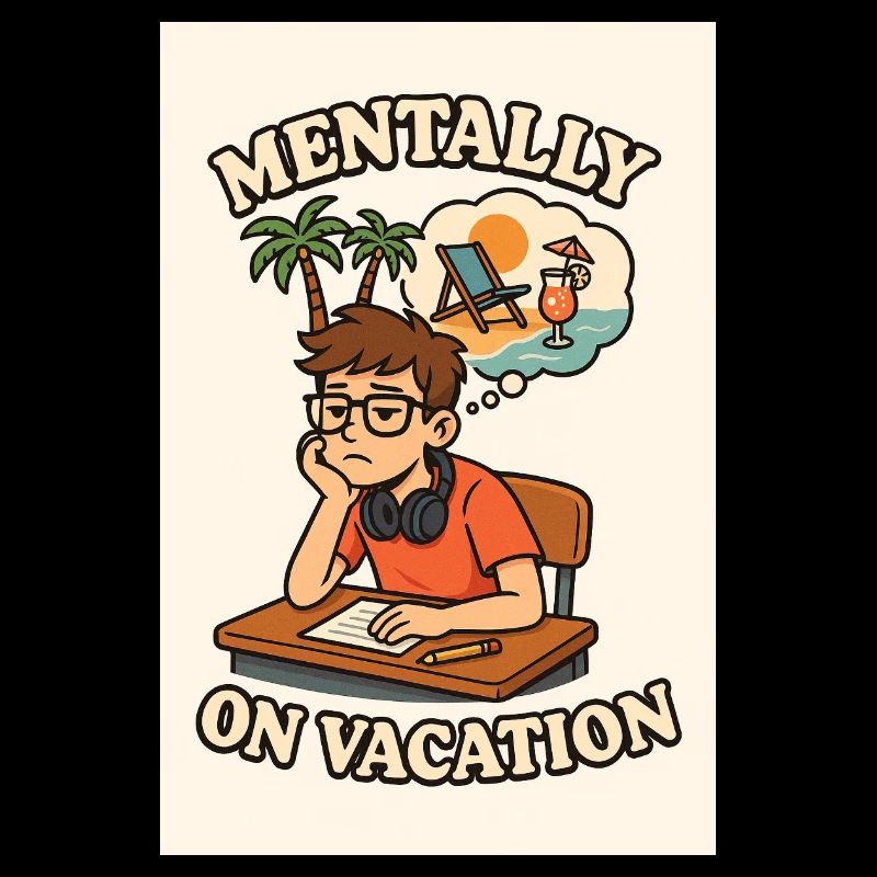 Mentally Im Urlaub Design