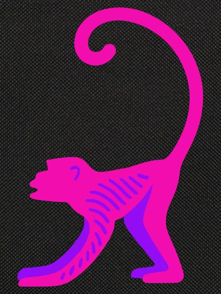 Neon Pink Monkey
