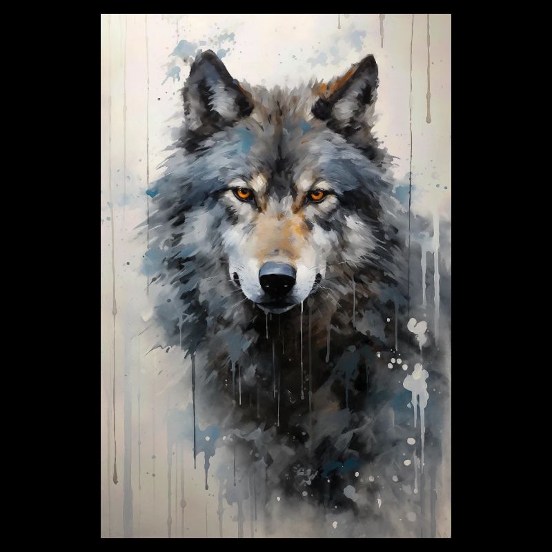 Illustration eines Wolfes