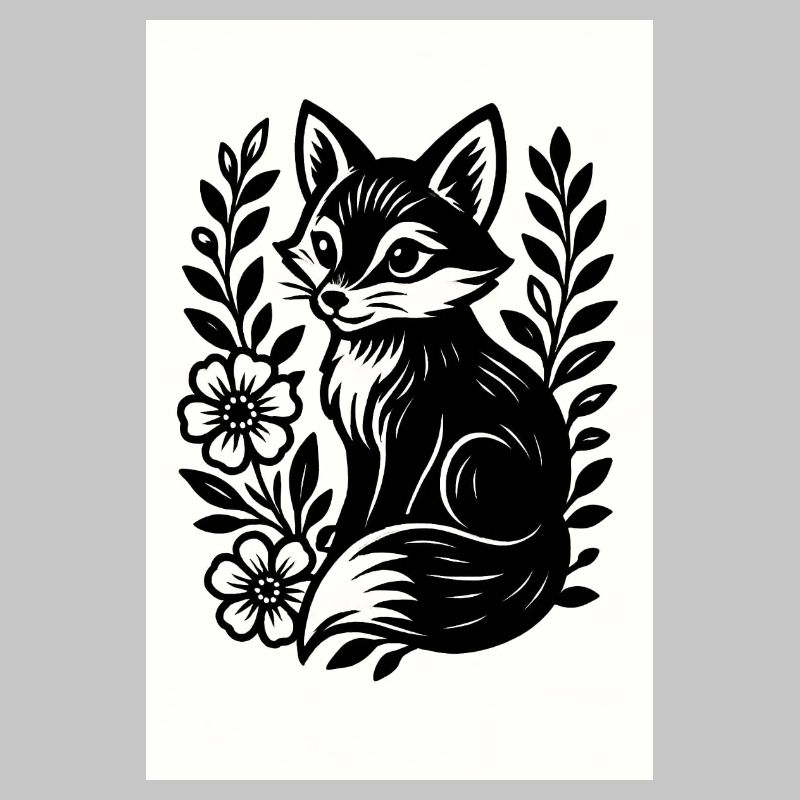 Le Renard dans la danse des fleurs
