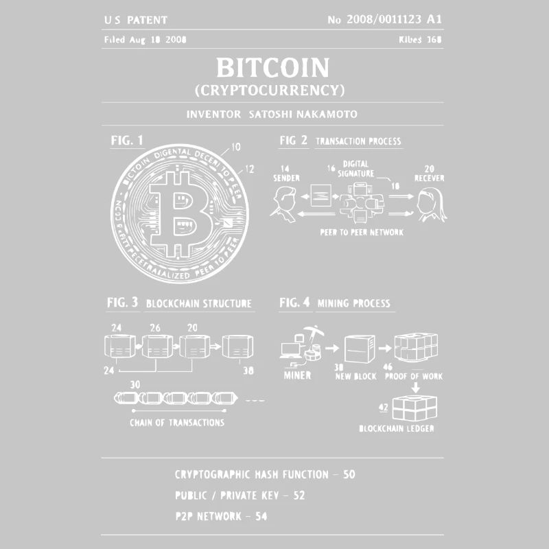 Bitcoin-Schema: Krypto-Flussdiagramm