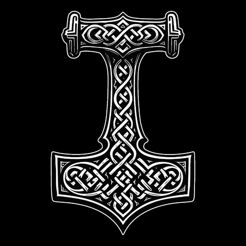 Symbole du nœud viking de Mjölnir