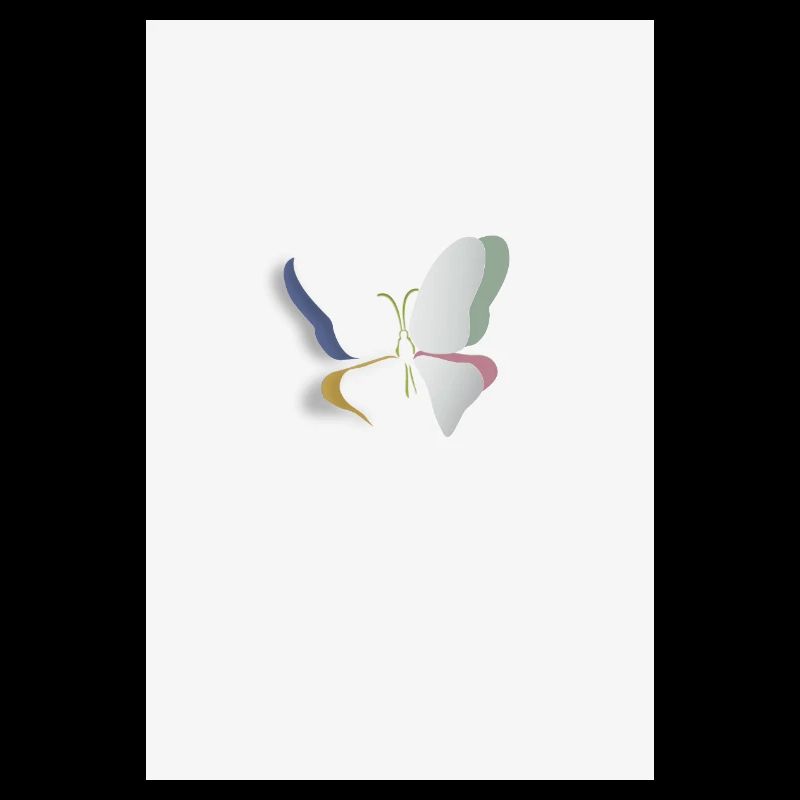 Minimalistischer Schmetterling ästhetisch Design