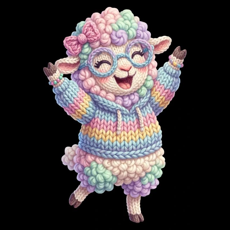 Moutons heureux