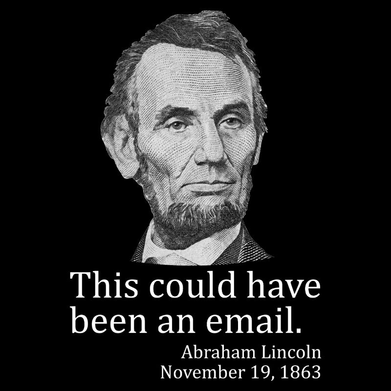 Dies hätte eine E-Mail sein können. Abe Lincoln AP