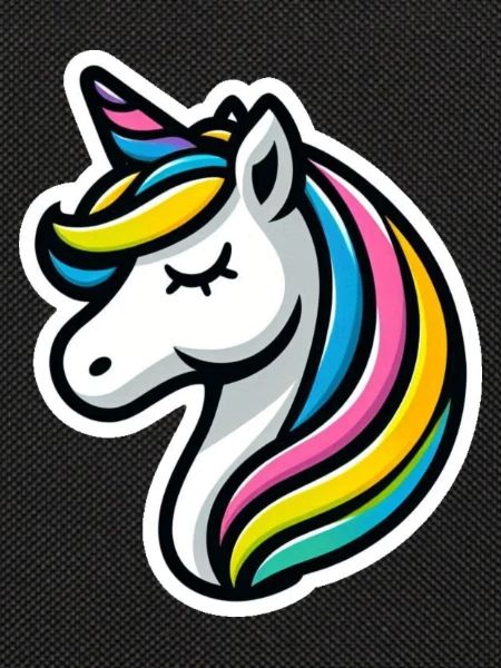 Einhorn Comic schlafend