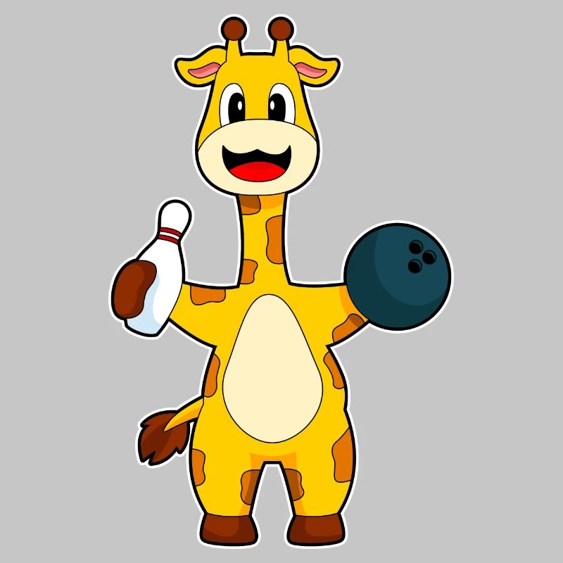 Boule de bowling girafe