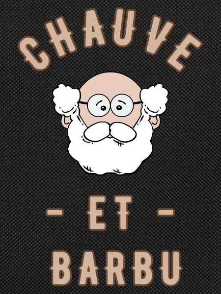 Bald and bearded