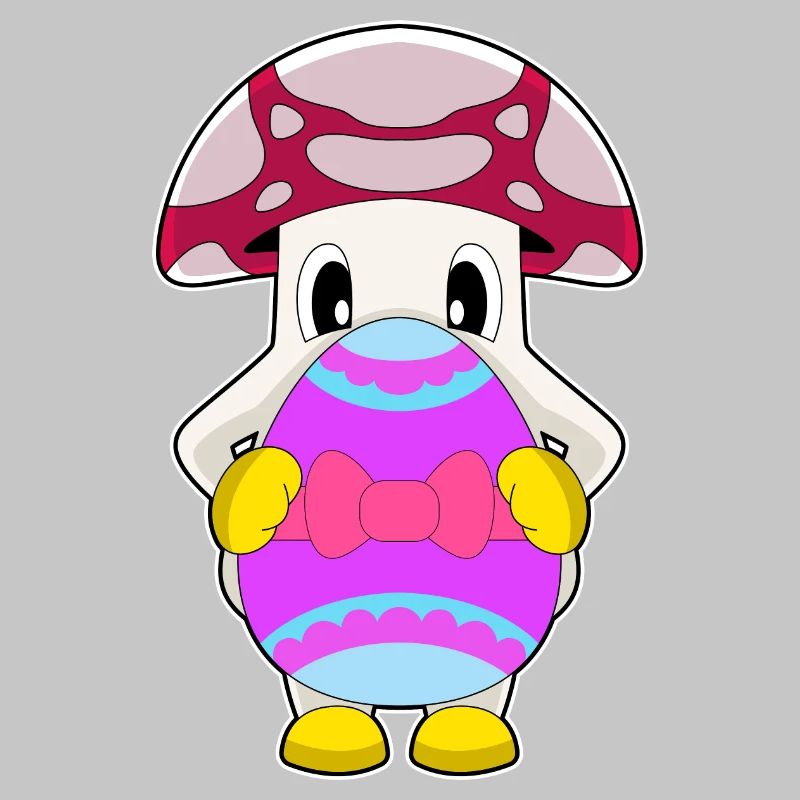 Mushroom Easter Easter Egg