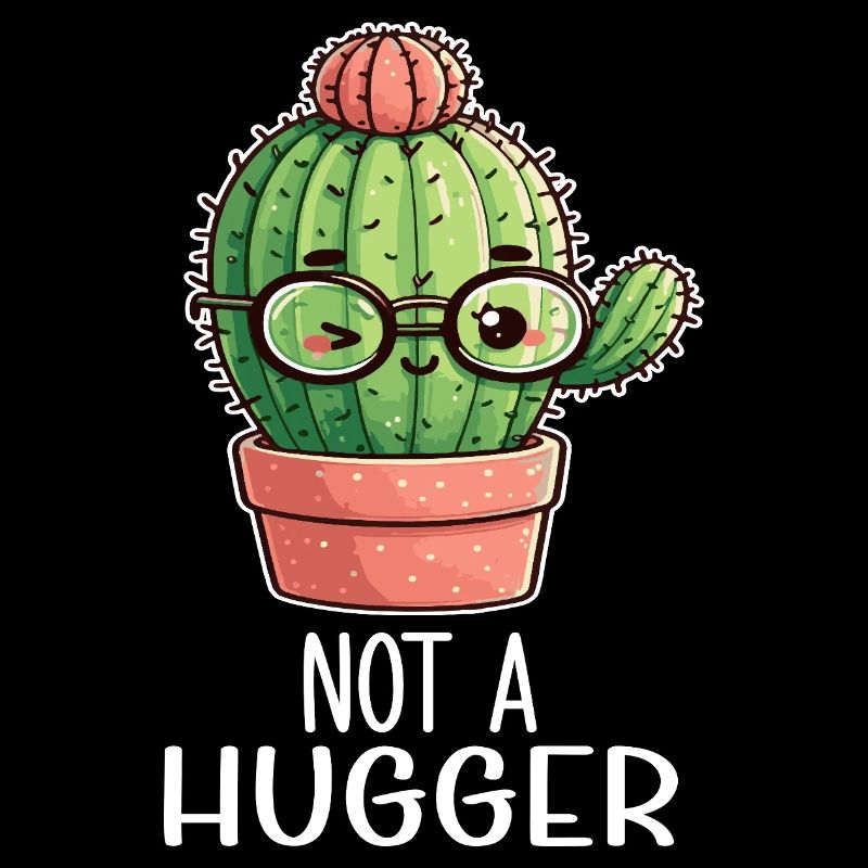 Cactus Non Cuddle Kawaii Brille