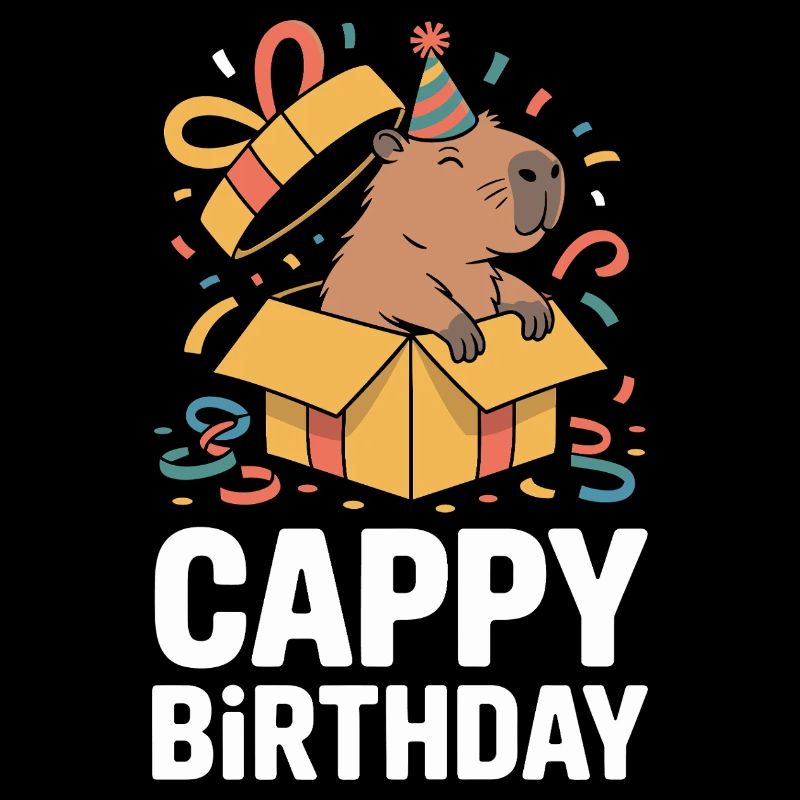 Capybara Geburtstag Cappy Birthday Lustiges Capy