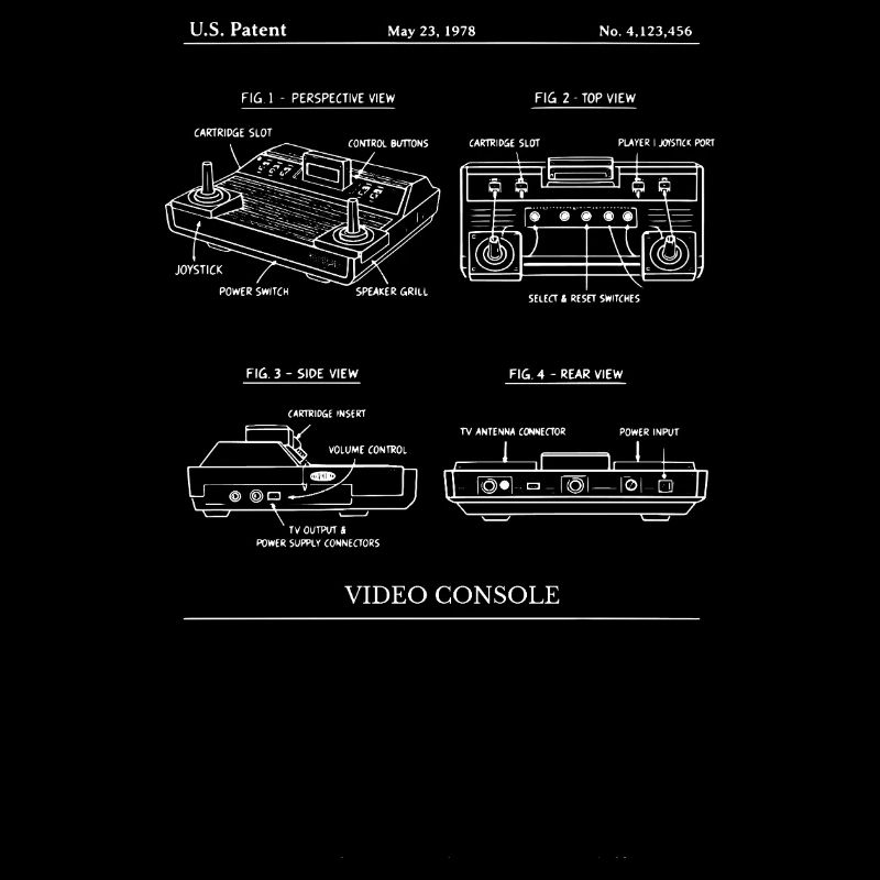 Design des Retro-Konsolen-Blueprints