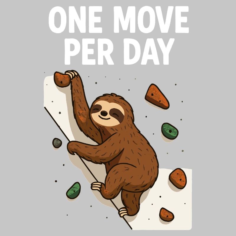 Sloth Bouldering: One Move Per Day Design